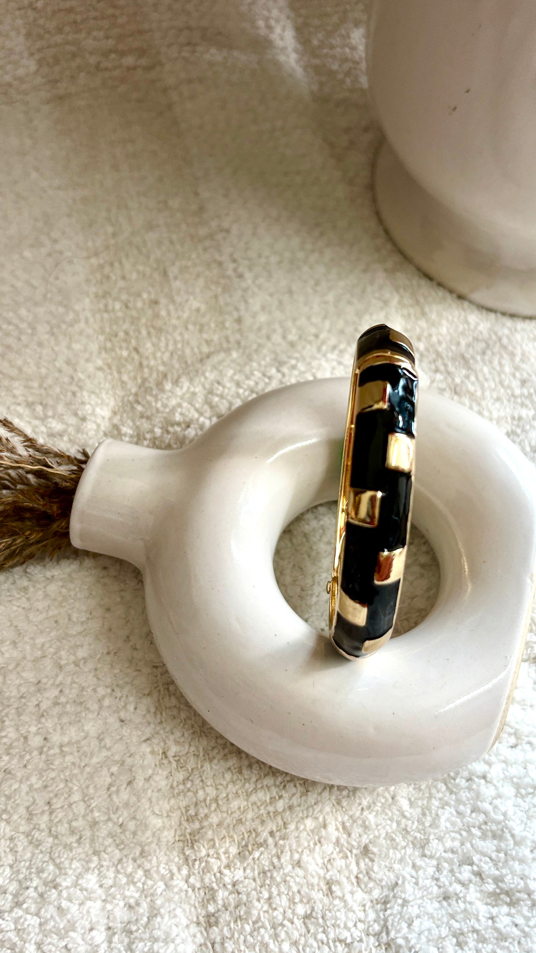 Midnight Enamel AntiTarnish Kada