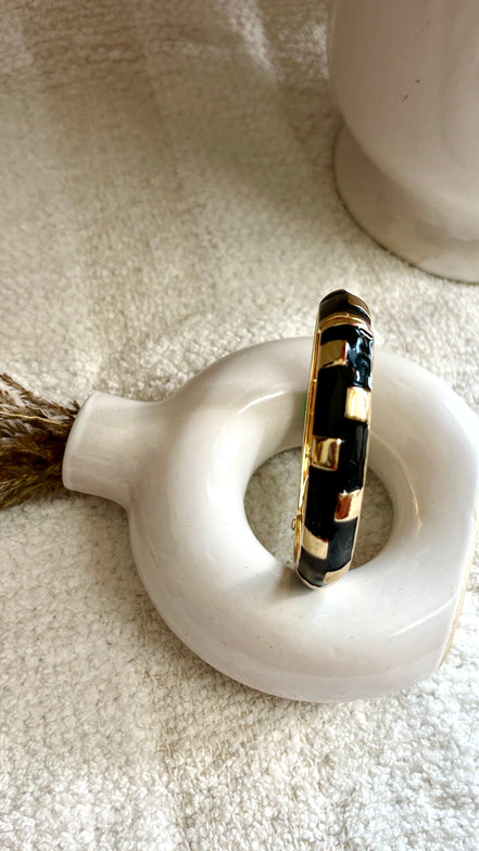 Midnight Enamel AntiTarnish Kada
