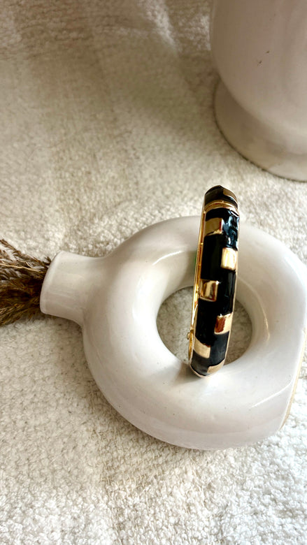 Midnight Enamel AntiTarnish Kada