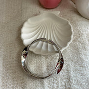 Silver Ribbon Twist Kada.