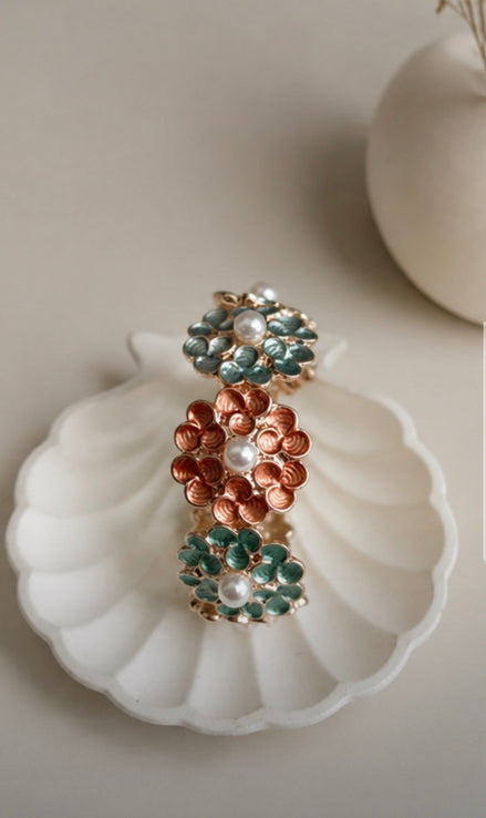 Coral Garden Floral Bracelet.