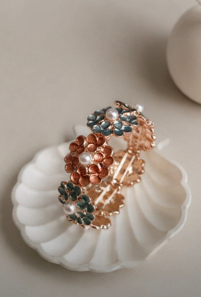 Coral Garden Floral Bracelet.