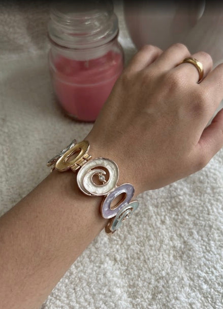 Pastel Whirlpool Cuff.