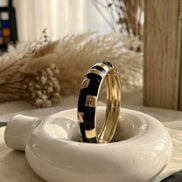 Midnight Enamel AntiTarnish Kada