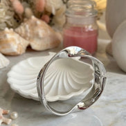 Silver Ribbon Twist Kada.