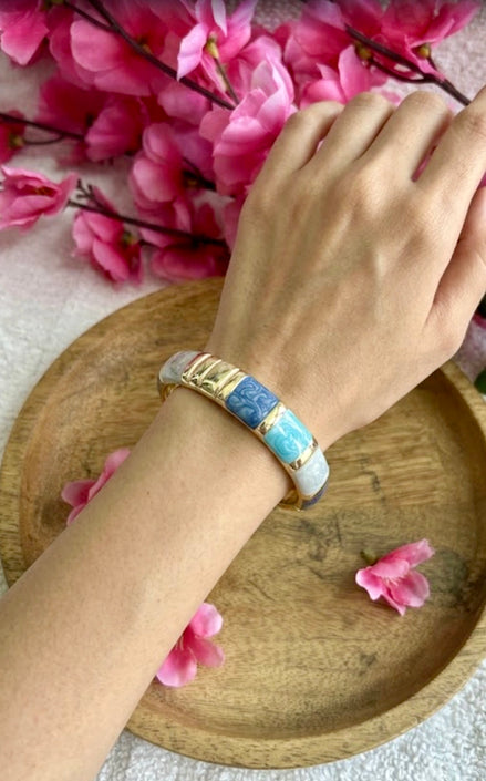Ocean Ripple Enamel Kada.