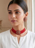 Midnight Dahlia Bead Choker Set