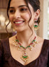 Emerald Blossom Festive Necklace Set
