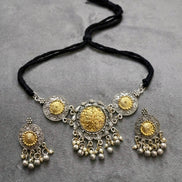Golden Sunflower Choker Set