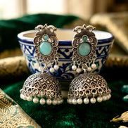 Black Oxidised jhumki