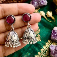 The Plum Berry Jhumkis