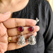 The Plum Berry Jhumkis