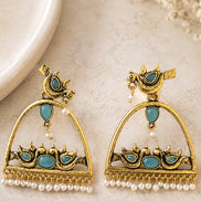 Turquoise Meadow Dangler Earrings