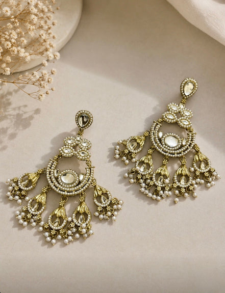 The Ivory Pearl Chandbali