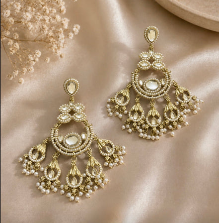 The Ivory Pearl Chandbali