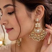 The Ivory Pearl Chandbali
