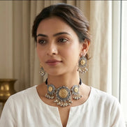 Golden Sunflower Choker Set