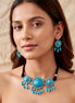 Anjum Choker Turquoise Set