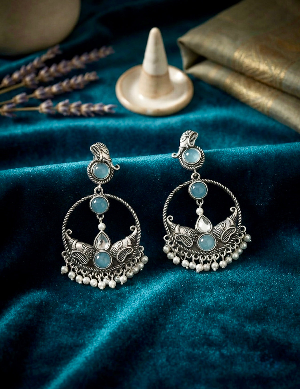 Royal Oxidised Danglers