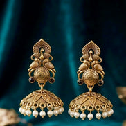 Mayur Black Pankh Jhumka
