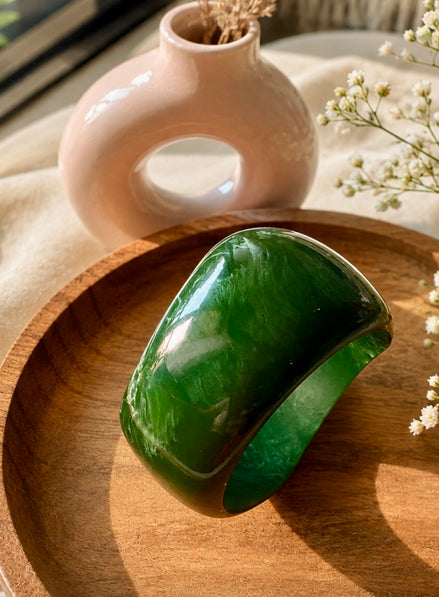 The Emerald Marble Cuff