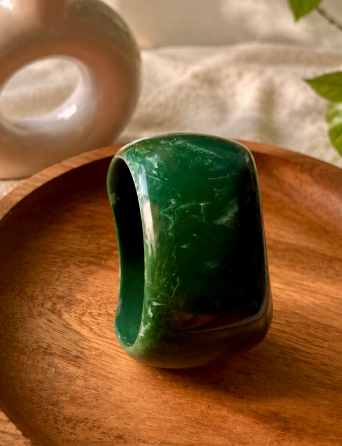 The Emerald Marble Cuff