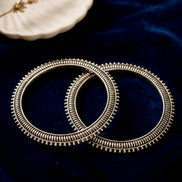 Zenia Multi-Wrap Oxidised Kada (Set Of 2)