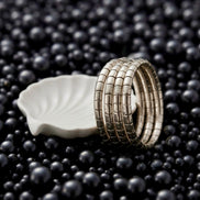 Aura silver spiral
