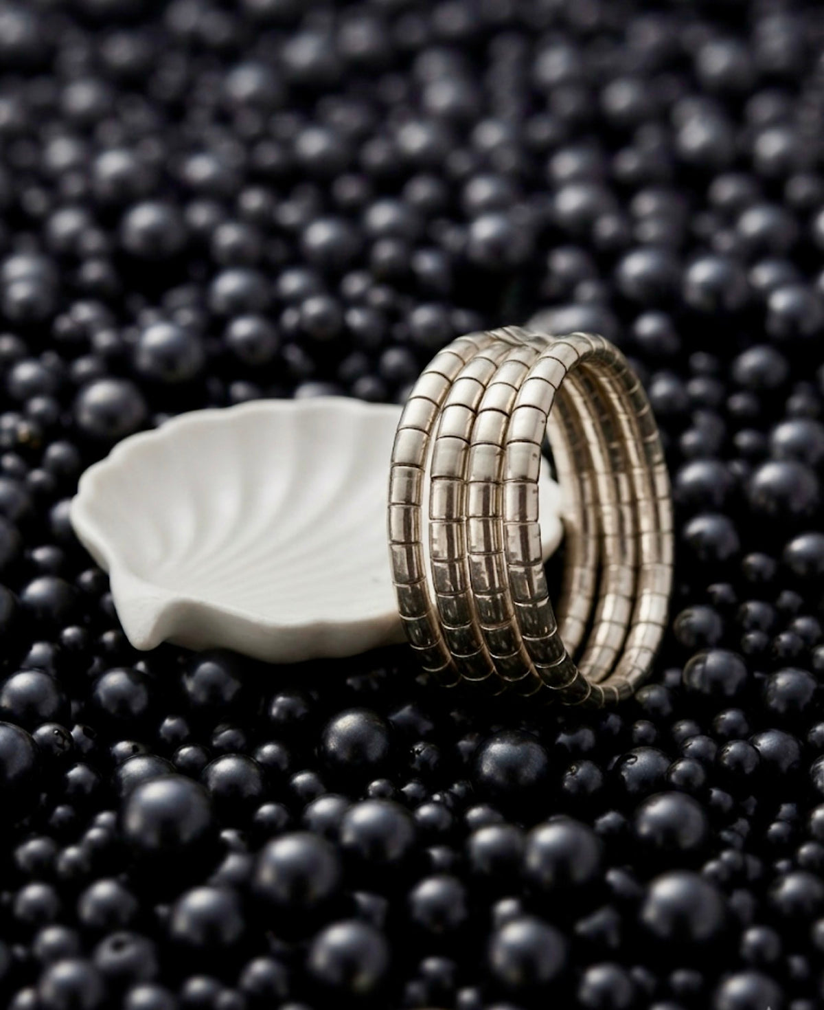 Aura silver spiral