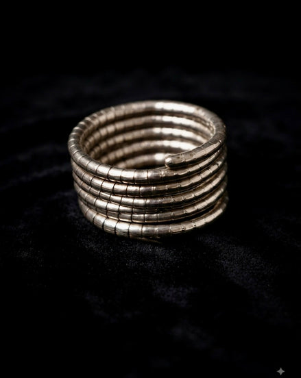 Aura silver spiral