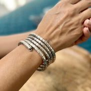 Aura silver spiral