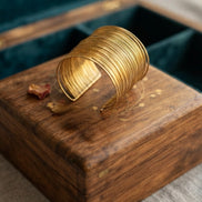 Aura Multi-Wire Golden Bracelet