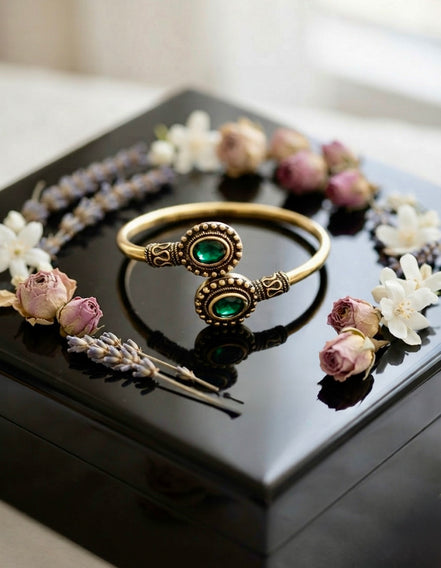 "Meera" Golden Cuff