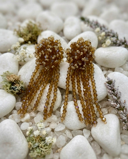 Amber Dewdrop Earrings