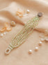 Mint & Peach Multi-Strand Pastel Beaded Bracelet