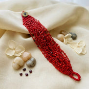 MooseRed Multi-Strand Beaded Bracelet