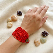 MooseRed Multi-Strand Beaded Bracelet