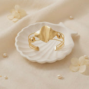Golden Rhombus Open Cuff