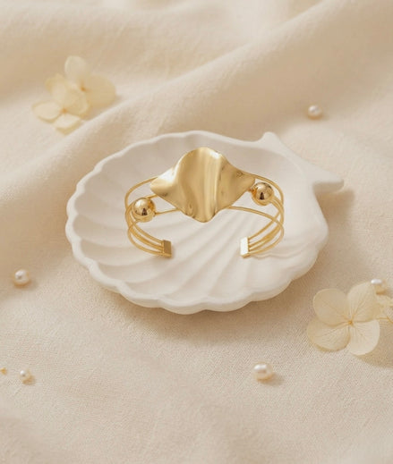 Golden Rhombus Open Cuff
