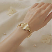 Golden Rhombus Open Cuff