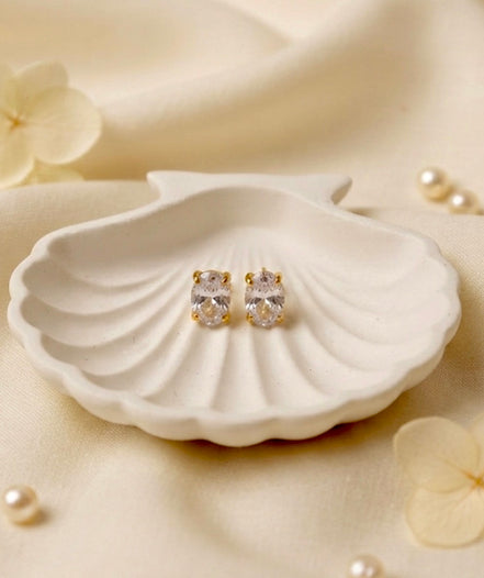 Aura Oval Studs