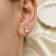 Aura Oval Studs