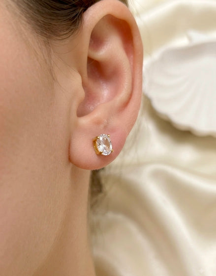 Aura Oval Studs