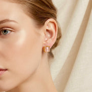Blush Quartz Studs