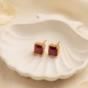 Crimson Candy Studs