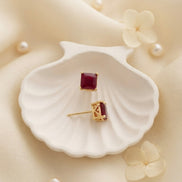 Crimson Candy Studs