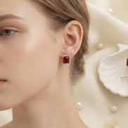 Crimson Candy Studs