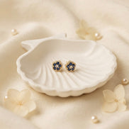 Blue Bon Bon studs