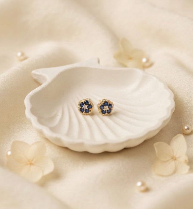 Blue Bon Bon studs