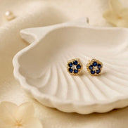 Blue Bon Bon studs